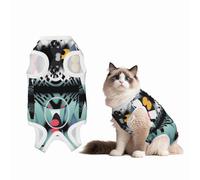 Abstract Geometry Art1 Dog Surgery Suit Recovery Suit, Breathable Full Body Dog & Cat Surgical Suit with Cute Prints, Alternative to Cone for Spay Neuter Wound Care, Male & Female Pets Large