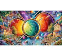 Abstract geometry Jigsaw Puzzle 1000 Piece for Adults - Recycled Paper Home Activity & Great Gift Idea 38x26/1000pcs
