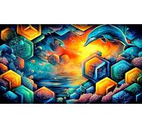 Abstract geometry Jigsaw Puzzle 1000 Piece for Adults - Recycled Paper Home Activity & Great Gift Idea 38x52/1000pcs