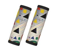 Abstract Geometry Print Handle Wraps 2 Pack with Contact Card for Suitcases Fridge Oven Car Door and Dumbbell