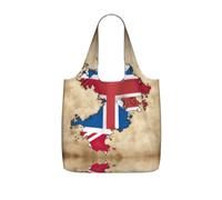 Abstract Georgian Flag Map02 Print Grocery Bags Storage Bag Handbags | Reusable Grocery Bags Foldable Polyester Tote Lightweight Washable Large Tote Bag For Daily Shopping