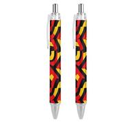 Abstract German Flag Ballpoint Pen 0.5mm Long Lasting And Consistent Black Ink Flow for Office Work Gift