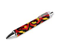 Abstract German Flag Ballpoint Pen 0.5mm Long Lasting And Consistent Black Ink Flow for Office Work Gift
