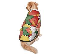 Abstract German Flag Map Dog Hoodie for Medium Large Dogs, Warm Soft Pet Sweatshirt, Easy to Wear Jumper Clothes