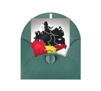 Abstract German flag Map04 Print Adorable Blank Cards& Envelopes,Unique Designs Perfect for Festivals, Invitations