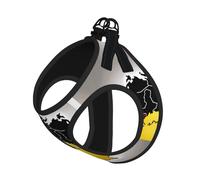 Abstract German Flag Map04 Print Step in Dog Harness and Leash Set,Mesh Pet Vest Harness for Small Dogs and Cats