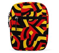 Abstract German Flag Small Crossbody Bag for Men Women Side Shoulder Satchel Purse Mini Messenger Bags