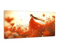 Abstract Girl Painting by Numbers for Adults, Painting by Numbers Kits Canvas, DIY Color Oil Paintings Acrylic Paints, with 3- Paintbrushes, Hobbies for Adults Women 8x16in Without Frame 0z-110