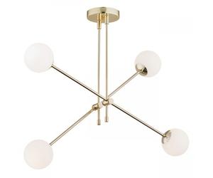 ABSTRACT GOLD/WHITE CEILING LIGHT 4X E14/7W IP20 BRUSHED