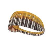 Abstract Golden Trees Printing Double-Sided,Unisex Elastic Sports Headband,Ideal As A Gift For Sports-Loving Friends,Family