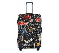Abstract Graffiti Doodle Luggage Cover Elastic Suitcase Protector Ftis 29-32 Inch Suitcase Cover for Luggage