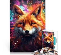 Abstract Graffiti Fox ArtJigsaw Puzzles 1000 Piece for teenagers Learning Educational Toy Birthday Present, Gifts 38x26cm
