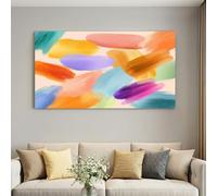 Abstract Graffiti Style Framed Giclee Wall Art - Modern Home Decor 36x24 in | Graffiti Brush Strokes Wall Art for Games Room Studio Kids Room Canvas Print Decorations Fade-Resistant 90L x 60W cm