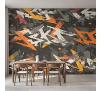 Abstract Graffiti Wallpaper Home Decor, 200x140 cm (WxH)