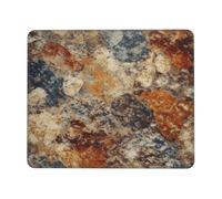 Abstract Granite Mouse Pad with Stitched Edge, Comfortable Mouse Pads with Non-Slip Rubber Base Gaming Mouse Mat Washable Mousepads Computers Laptop Desk Accessories for Office 8.3 x 10.3 in