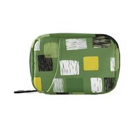 Abstract Graphic Green Daily Tablet Pill Organiser Weekly Pill Box 7 Day Travel Small for Medicine Vitamin Supplement