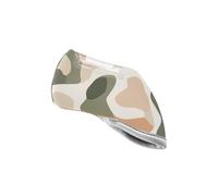 Abstract Gray-green Floral Pattern Golf Driver Head Cover Sturdy Golf Iron Headcover for Men Women