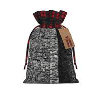 Abstract Gray -Print Multi-Colored Burlap Drawstring Pouches, Eco-Friendly Bags For Parties Wedding Favors Packaging M Size