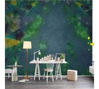 Abstract Green Graffiti Art Geometric Lines 3D Wallpaper Premium Textured Silk Study Dining Living Room Bedroom Sofa TV Wall Easy Install-150cm×105cm