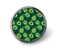 Abstract Green Pattern Print Enamel Pins for Backpack - Cute Jacket Coat Hat Bags Badge Pins, Funny Unique Novelty Button Pin Women Men Fashion Jewelry Accessories