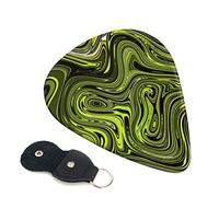 Abstract Green Snake Printed Guitar pick Guitar Plectrums for Acoustic Guitar Electric Guitar Bass Guitar - Guitar Accessories - 6 Pack 0.46mm