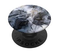 Abstract Grey-Gold Watercolor Natural-Marble PopSockets Swappable PopGrip