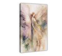 Abstract Guardian Angel Art Oil Painting Canvas Poster Wall Art Decor Print Picture Paintings for Living Room Bedroom Decoration 12x18inch(30x45cm)