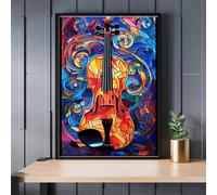 Abstract Guitar 2000 Piece Jigsaw Puzzles for Adults Colourful Fun Challenging & Brainteasing Educational Learning Gift Present for Children Boys Girls 2000 Piece Puzzle for Adults