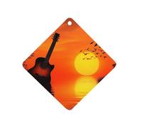 Abstract Guitar Car Air Freshener Hanging Aromatherapy Tablets Rearview Mirror Pendant Car Accessories