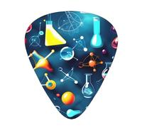 Abstract Guitar Picks Chemical Science Print 12 Pcs Electric Guitar Picks Ukulele Accessory Gift for Girls