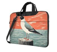 Abstract Gull Boho Minimalism Laptop Bag Laptop Case 15.6 Inch Computer Bags Padded Sleeve Cover For Women Men