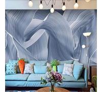Abstract Hand Painted Art Lines Silk 3D Wallpaper Premium Textured Silk Study Dining Living Room Bedroom Sofa TV Wall Easy Install-400cm×280cm