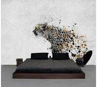 Abstract Hand Painted Three Dimensional Simple Leopard 3D Wallpaper Luxury Home Dining Decor Paste Sofa Living Room The Wall for Bedroom Mural-400cm×280cm