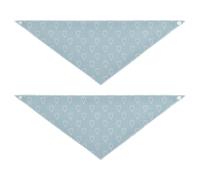 Abstract Hearts Shape Drawed Bold Lines Blue dog grooming bandanas bulk Unique Shape Adjustable Fit Soft Dog Scarf Cute Pet Holiday Accessories Decor for Dogs Cats S