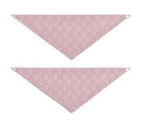 Abstract Hearts Shape Drawed Bold Lines Peach Dog bandanas bulk Adjustable Unisex Puppy Cat Pet Scarf Cute Pet Holiday Set for Dogs Cats L