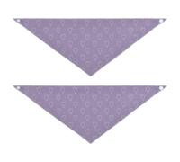 Abstract Hearts Shape Drawed Bold Lines Purple Dog bandanas bulk Adjustable Bib Handkerchief Cute Pet Holiday Set for Dogs Cats L