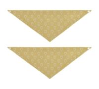 Abstract Hearts Shape Drawed Bold Lines Yellow Dog holiday bandanas Unique Shape Adjustable Fit Pet Scarf Cute Pet Accessories for Dogs Cats M