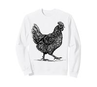 Abstract Hen Illustration Farmhouse Country Graphic Sweatshirt