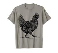 Abstract Hen Illustration Farmhouse Country Graphic T-Shirt
