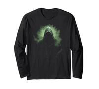 Abstract Hooded Figure Long Sleeve T-Shirt
