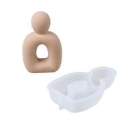 Abstract Human Figure Silicone Candle Moulds for Candle Soap Home Decoration Simple Demolding Epoxy Resin Silicone Mould Father Mother Children's Statue Statue