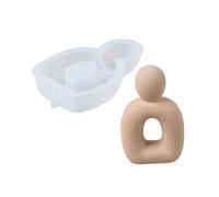 Abstract Human Figurine Silicone Molds Epoxy Resin for Making Soap Gypsum Sculpture Molds