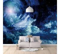 Abstract Ink Wash Cosmos Starry Sky Milky Way 3D Wallpaper Easy Install Feature Office Living Room Sofa Bedroom TV Background Wall Decoration-430cm×300cm
