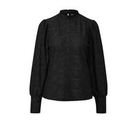 Abstract Jacquard Pattern T-Shirt Blouse for Women QS Noir XS