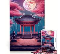Abstract Japan Garden 1000 Piece Jigsaw Puzzle for Adults Mindful Game High Def Print Happy Challenge Thoughtful Gift (50x75cm)