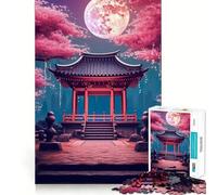 Abstract Japan Garden 1000 Piece Jigsaw Puzzle for Adults Mindful Game High Def Print Happy Challenge Thoughtful Gift (50x75cm)