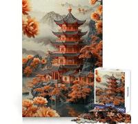 Abstract Japanese 1000 Piece Jigsaw Puzzle for Adults Mindful Game High Def Print Happy Challenge Thoughtful Gift (50x75cm)