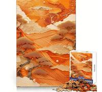 Abstract Japanese Nature 1000 Piece Jigsaw Puzzle for Adults Mindful Game High Def Print Happy Challenge Thoughtful Gift (50x75cm)