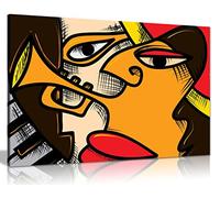 Abstract Jazz Art Music Cubism Canvas Wall Art Picture Print (30x20)