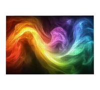 Abstract Jigsaw Puzzles for Adults 1000, 1000 Piece Jigsaw Puzzles for Adults, 75x50cm Hard Impossible Wooden Puzzle, Challenging Game for the Whole for Women, Gifts for Men, Theme: (Colorful), -6921